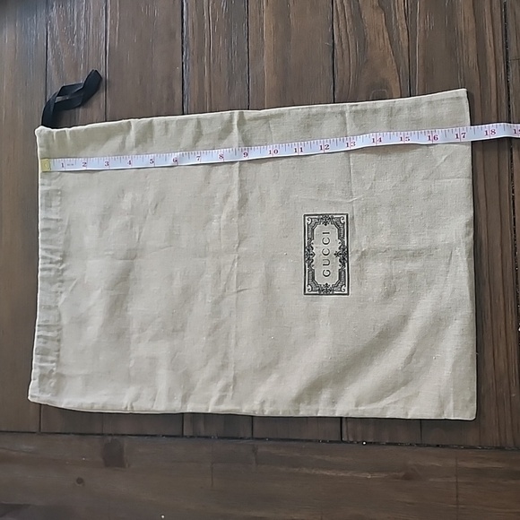 GUCCI Black Logo Dust Bag 100% Authentic - Picture 8 of 8
